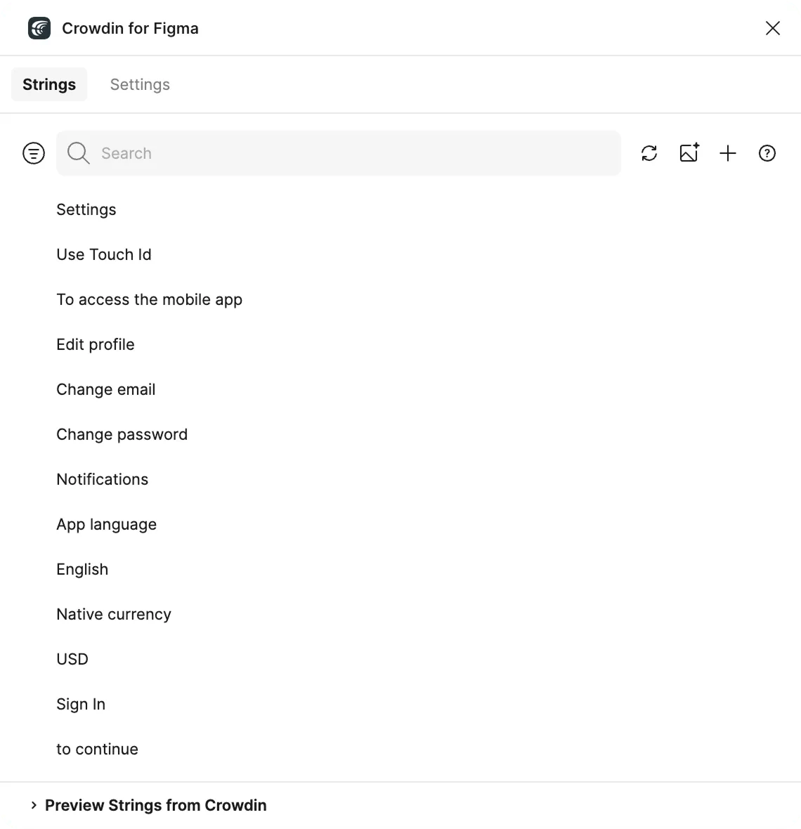 Figma Eklentisi Dizgiler Sekmesi